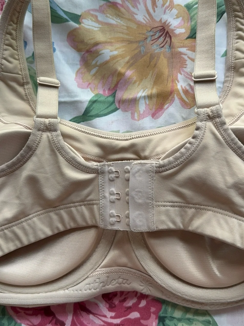 Athleta Nude Beige Full-Coverage Wireless Support Bra - Picture 2 of 5